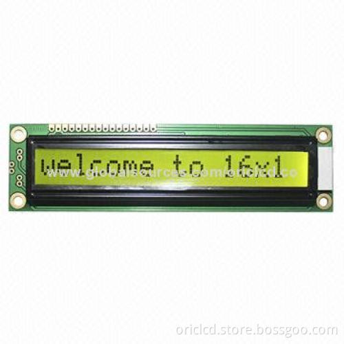 16 x 1 Dot-matrix Character LCD Panel with Operating Voltage, 80 x 36 x 13.5mm Outline Dimensions